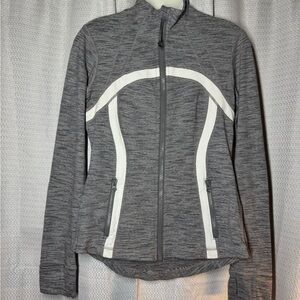 lululemon athletica Gray and White Utility Jacket